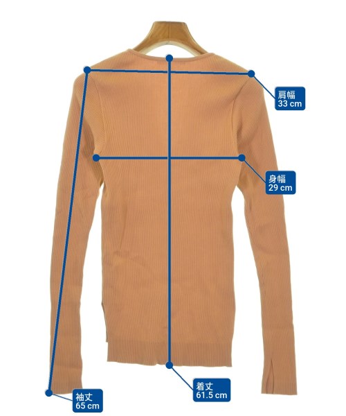 AURALEE（オーラリー）Tシャツ・カットソー オレンジ サイズ:1(M位) レディース/2200664557034