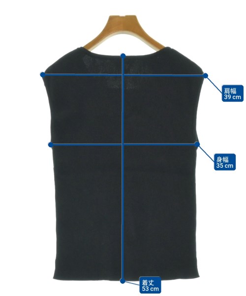 AURALEE（オーラリー）ベスト 黒 サイズ:1(M位) レディース/2200656718146