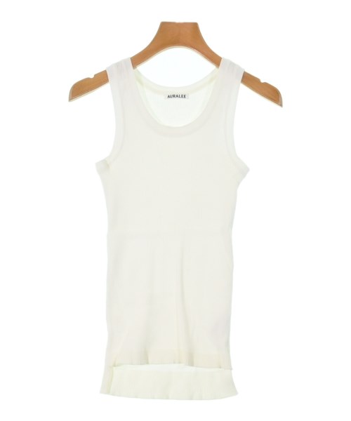 AURALEE(オーラリー)タンクトップ 白 サイズ:1(M位)/2200656718153