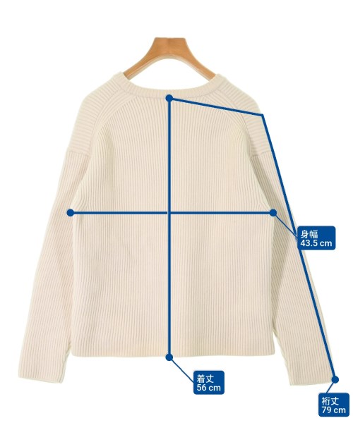 AURALEE（オーラリー）ニット・セーター 白 サイズ:3(L位) レディース/2200668342018