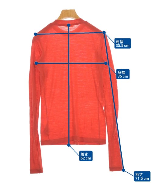 AURALEE（オーラリー）ニット・セーター 赤 サイズ:0(S位) レディース/2200669848021