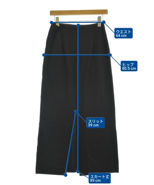 AURALEE（オーラリー）ロング・マキシ丈スカート 黒 サイズ:1(M位) レディース/2200669210019