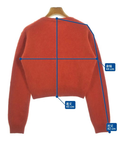 AURALEE（オーラリー）カーディガン 赤 サイズ:1(M位) レディース/2200672014024