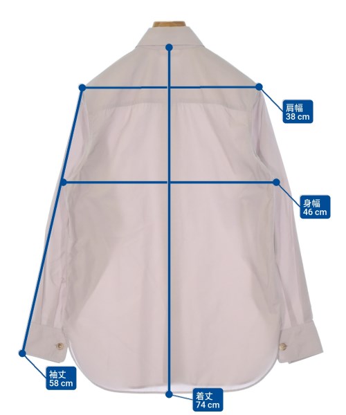 AURALEE（オーラリー）カジュアルシャツ ピンク サイズ:0(S位) レディース/2200672071218