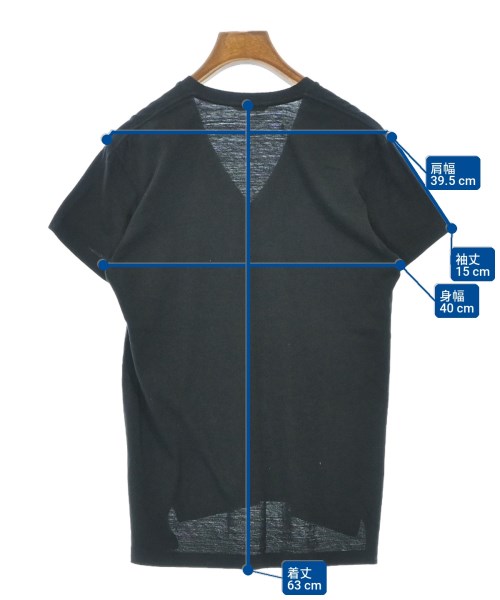 AURALEE（オーラリー）Tシャツ・カットソー 黒 サイズ:1(M位) レディース/2200722570104