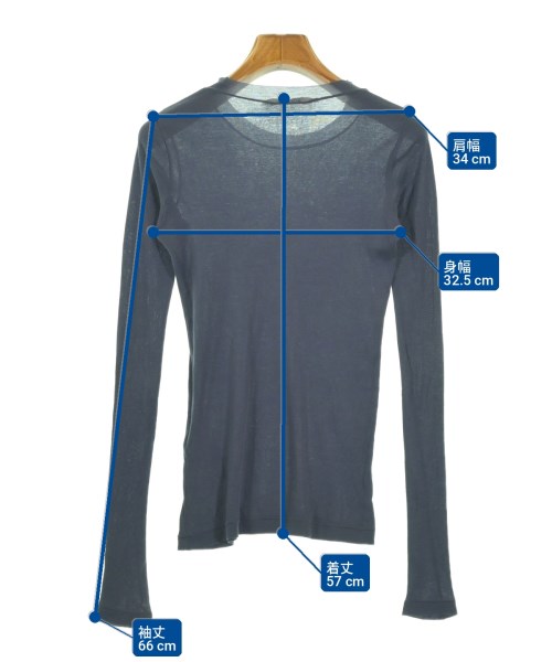 AURALEE（オーラリー）Tシャツ・カットソー 青 サイズ:0(S位) レディース/2200735100114