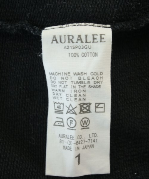 AURALEE（オーラリー）パーカー 黒 サイズ:1(M位) レディース/2200722664018