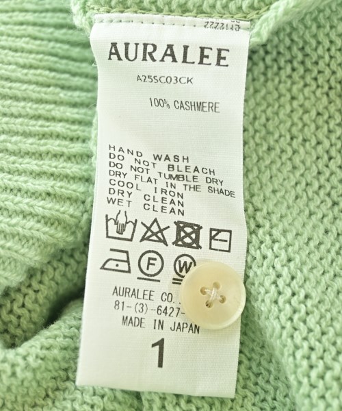 AURALEE（オーラリー）カーディガン 緑 サイズ:1(M位) レディース/2200723174134