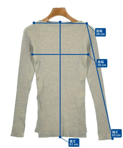 AURALEE（オーラリー）Tシャツ・カットソー グレー サイズ:-(XS位) レディース/2200687408047