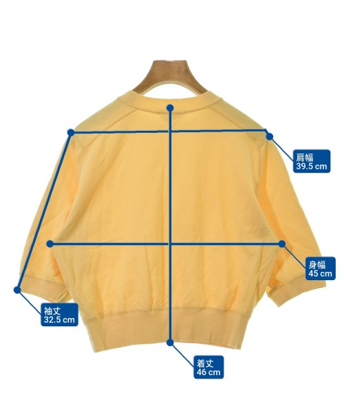 AURALEE（オーラリー）Tシャツ・カットソー 黄 サイズ:1(M位) レディース/2200685628287
