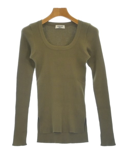 AURALEE(オーラリー)Tシャツ・カットソー カーキ サイズ:0(S位)/2200688092092