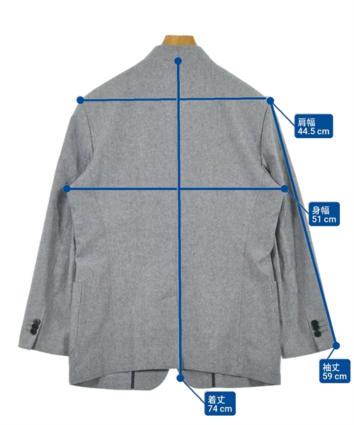 ADOLFO DOMINGUEZ（アドルフォドミンゲス）ジャケット 青 サイズ:46(XS位) メンズ/2200616835050