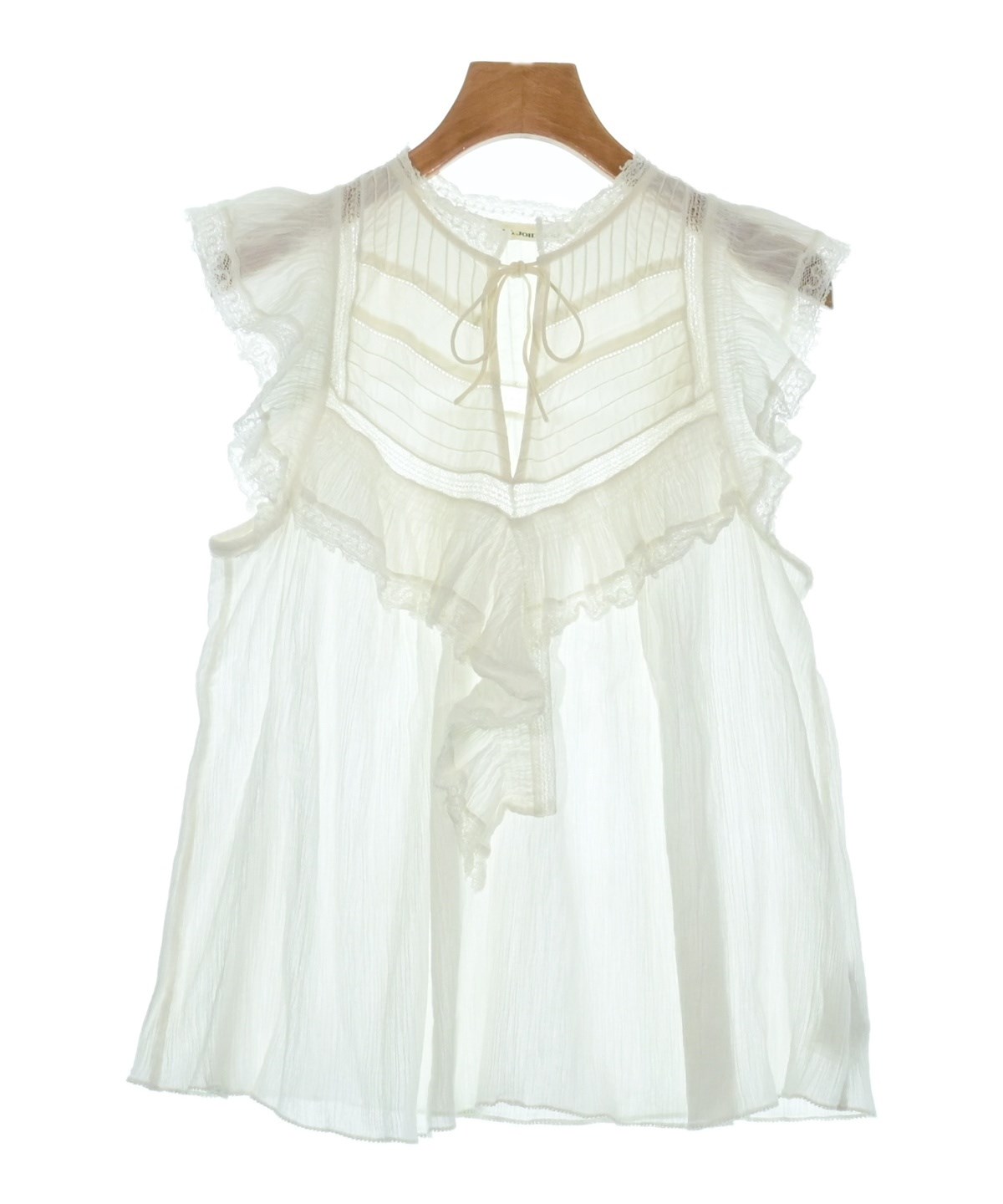 ULLA JOHNSON（ウラジョンソン）ドレスシャツ 白 サイズ:4(XL位