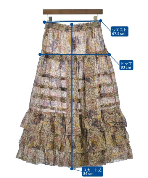 ULLA JOHNSON（ウラジョンソン）ロング・マキシ丈スカート ピンク サイズ:4(M位) レディース/2200672154119