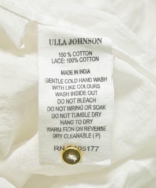 ULLA JOHNSON（ウラジョンソン）ワンピース 白 サイズ:2(M位) レディース/2200703555298