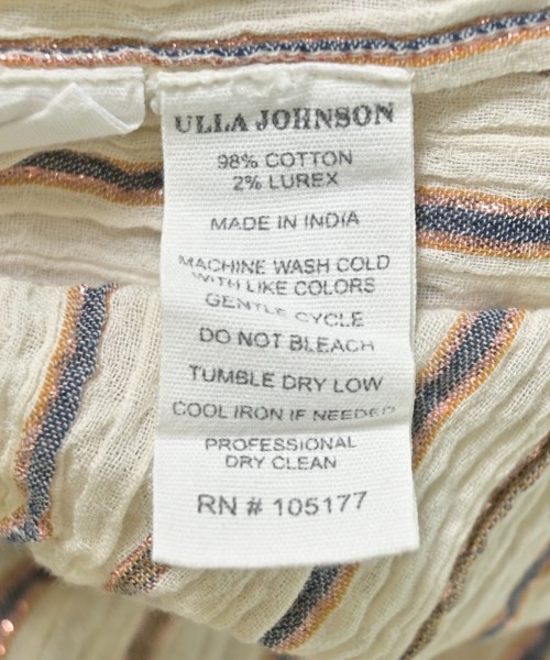 ULLA JOHNSON（ウラジョンソン）オールインワン/サロペット 白 サイズ:-(M位) レディース/2200704473096
