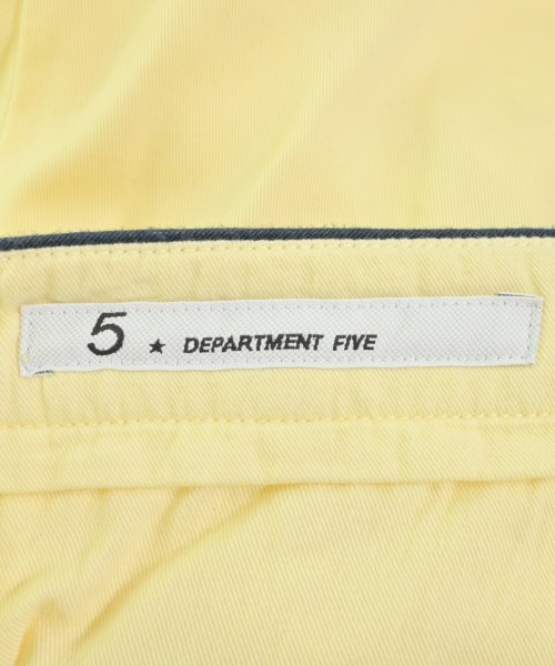 DEPARTMENT FIVE（デパートメントファイブ）スラックス 黄 サイズ:30(M位) メンズ/2200637774161