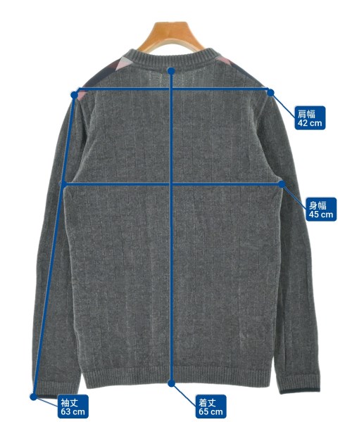 BLACK LABEL CRESTBRIDGE（ブラックレーベルクレストブリッジ）ニット・セーター グレー サイズ:M メンズ/2200672901065