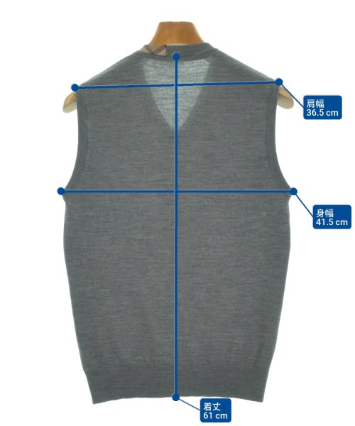 BLACK LABEL CRESTBRIDGE（ブラックレーベルクレストブリッジ）ベスト グレー サイズ:M メンズ/2200676025019