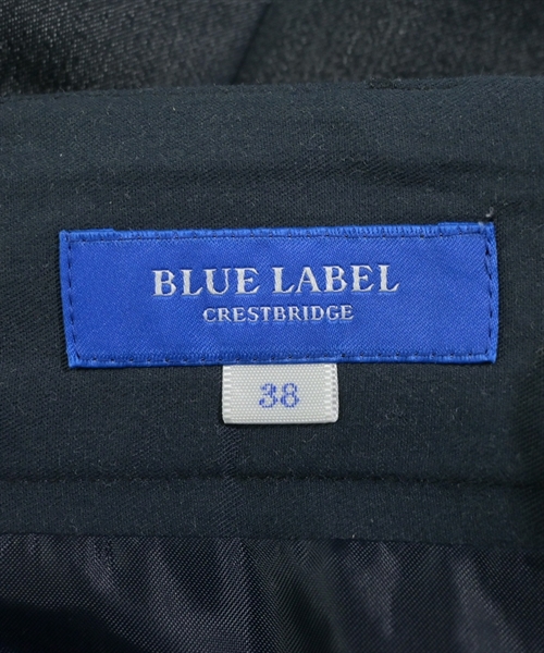 BLUE LABEL CRESTBRIDGE（ブルーレーベルクレストブリッジ）ひざ丈スカート 紺 サイズ:38(M位) レディース/2200632127078