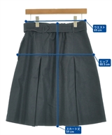 BLUE LABEL CRESTBRIDGE（ブルーレーベルクレストブリッジ）ひざ丈スカート 紺 サイズ:38(M位) レディース/2200632127078