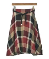 BLUE LABEL CRESTBRIDGE（ブルーレーベルクレストブリッジ）ひざ丈スカート 赤 サイズ:36(S位) レディース/2200631764014