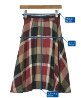 BLUE LABEL CRESTBRIDGE（ブルーレーベルクレストブリッジ）ひざ丈スカート 赤 サイズ:36(S位) レディース/2200631764014