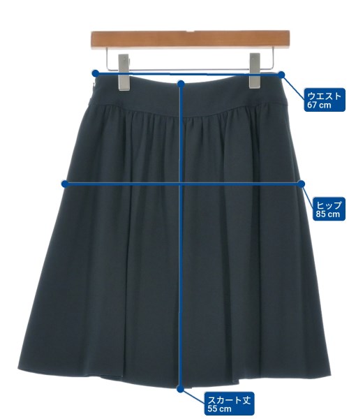 BLUE LABEL CRESTBRIDGE（ブルーレーベルクレストブリッジ）ひざ丈スカート 紺 サイズ:38(M位) レディース/2200620244220