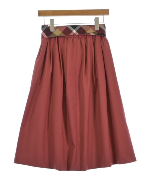BLUE LABEL CRESTBRIDGE（ブルーレーベルクレストブリッジ）ロング・マキシ丈スカート 赤 サイズ:38(M位) レディース/2200628515056