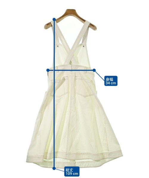 BLUE LABEL CRESTBRIDGE（ブルーレーベルクレストブリッジ）オールインワン/サロペット 白 サイズ:36(S位) レディース/2200606775014