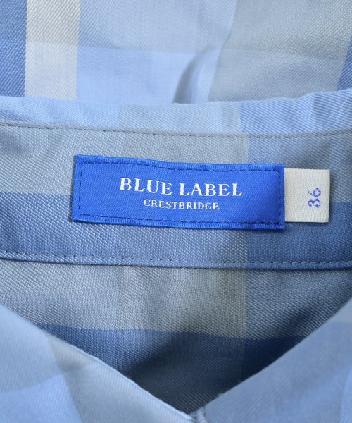BLUE LABEL CRESTBRIDGE（ブルーレーベルクレストブリッジ）カジュアルシャツ 青 サイズ:36(S位) レディース/2200657580032