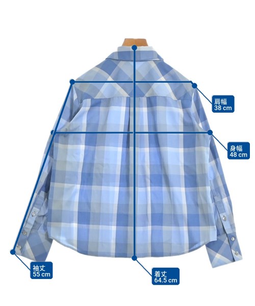 BLUE LABEL CRESTBRIDGE（ブルーレーベルクレストブリッジ）カジュアルシャツ 青 サイズ:36(S位) レディース/2200657580032