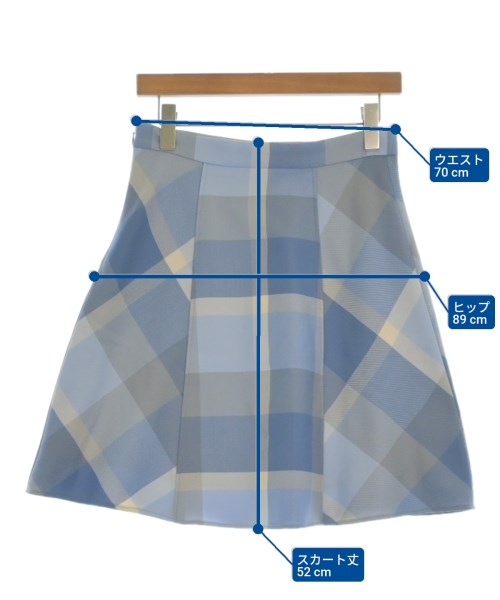 BLUE LABEL CRESTBRIDGE（ブルーレーベルクレストブリッジ）ミニスカート 青 サイズ:40(M位) レディース/2200657580049