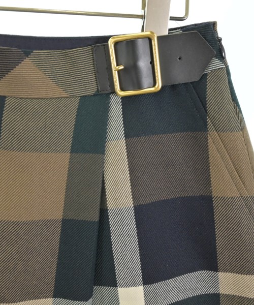 BLUE LABEL CRESTBRIDGE（ブルーレーベルクレストブリッジ）ひざ丈スカート 茶 サイズ:38(M位) レディース/2200635094070