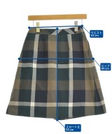 BLUE LABEL CRESTBRIDGE（ブルーレーベルクレストブリッジ）ひざ丈スカート 茶 サイズ:38(M位) レディース/2200635094070