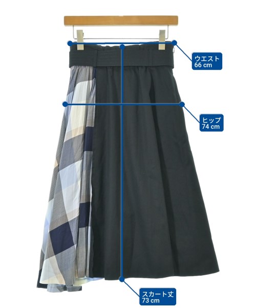 BLUE LABEL CRESTBRIDGE（ブルーレーベルクレストブリッジ）ロング・マキシ丈スカート 紺 サイズ:36(S位) レディース/2200704809055