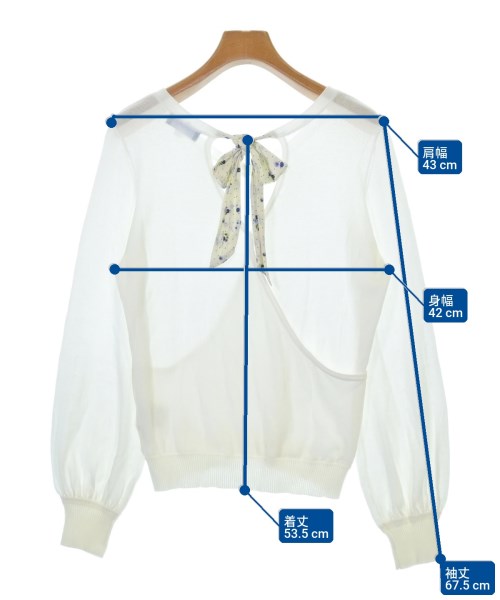 BLUE LABEL CRESTBRIDGE（ブルーレーベルクレストブリッジ）ニット・セーター 白 サイズ:38(M位) レディース/2200706545036