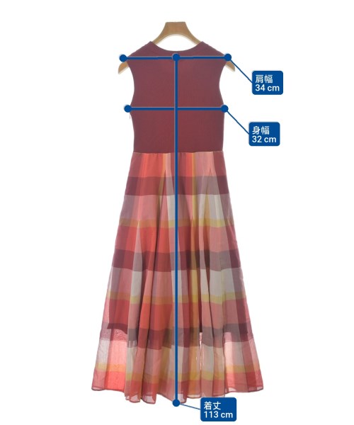 BLUE LABEL CRESTBRIDGE（ブルーレーベルクレストブリッジ）ワンピース 赤 サイズ:36(S位) レディース/2200679289036