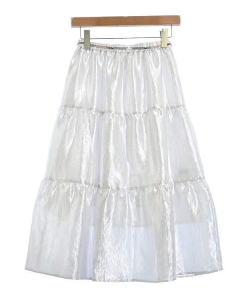 BLUE LABEL CRESTBRIDGE（ブルーレーベルクレストブリッジ）ロング・マキシ丈スカート シルバー サイズ:36(S位) レディース/2200679289050