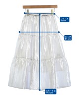 BLUE LABEL CRESTBRIDGE（ブルーレーベルクレストブリッジ）ロング・マキシ丈スカート シルバー サイズ:36(S位) レディース/2200679289050