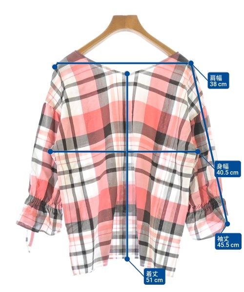 BLUE LABEL CRESTBRIDGE（ブルーレーベルクレストブリッジ）ブラウス 赤 サイズ:36(S位) レディース/2200676659023