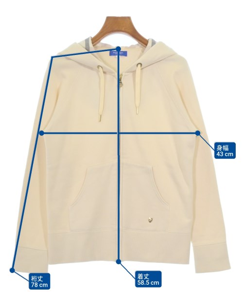 BLUE LABEL CRESTBRIDGE（ブルーレーベルクレストブリッジ）パーカー 白 サイズ:38(M位) レディース/2200686379034