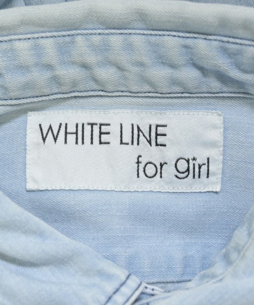WHITE LINE for girl（ホワイトラインフォーガール）カジュアルシャツ 青 サイズ:F レディース/2200707046044