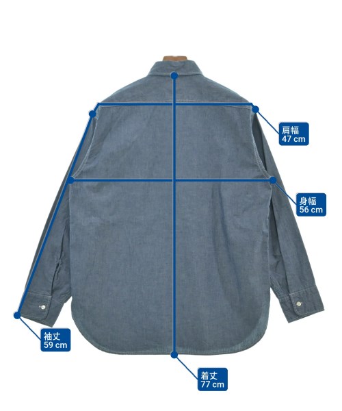 The Stylist Japan（ザ　スタイリスト　ジャパン）カジュアルシャツ 紺 サイズ:S メンズ/2200565724030