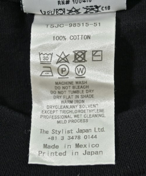 The Stylist Japan（ザ　スタイリスト　ジャパン）Tシャツ・カットソー 黒 サイズ:XL メンズ/2200708691038