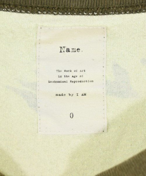 Name.（ネーム）Tシャツ・カットソー カーキ サイズ:0(XS位) メンズ/2200694452163