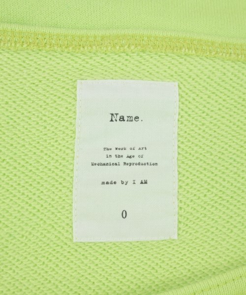 Name.（ネーム）スウェット 緑 サイズ:0(XS位) メンズ/2200655908043