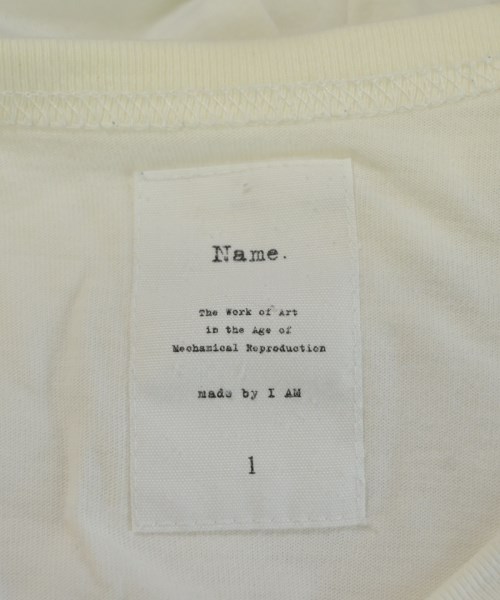 Name.（ネーム）Tシャツ・カットソー 白 サイズ:1(S位) メンズ/2200709776512