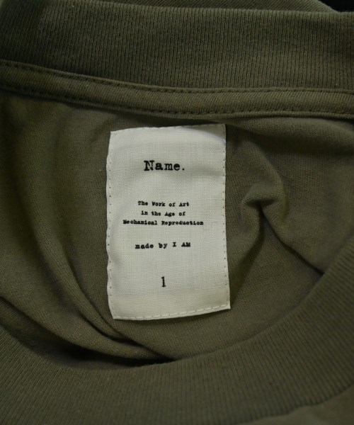 Name.（ネーム）Tシャツ・カットソー カーキ サイズ:1(S位) メンズ/2200712167208