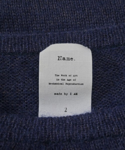 Name.（ネーム）ニット・セーター 紺 サイズ:2(M位) メンズ/2200648868057